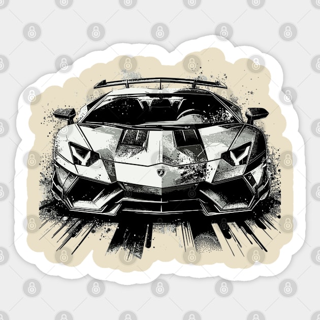 Lamborghini aventador Sticker by Vehicles-Art